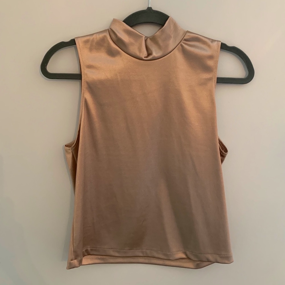 S Zara Rose Gold Tank Top